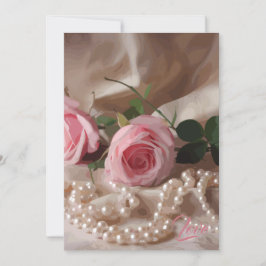 Cartão De Agradecimento Rosa Silken