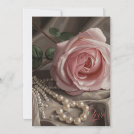 Cartão De Agradecimento Rosa Silken