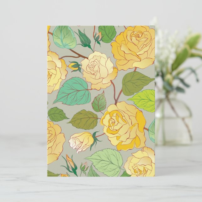 CARTÃO DE AGRADECIMENTO ROSAS 1 (Em pé/Frente)