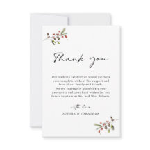 Rosas e Pine Modern Calliografia Simples Casamento