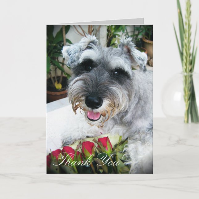 Cartão De Agradecimento Rosas para você - obrigado (Frente)