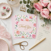 Rosas Pink Botânicas Dourado Script