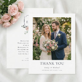 Cartão De Agradecimento Rosas Rosa Coradas Casamento Romântico