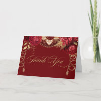 Rosas Vermelho e Dourado legíveis Charro ocidental