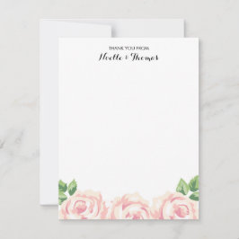 Cartão De Agradecimento Rosas Vintage Obrigado