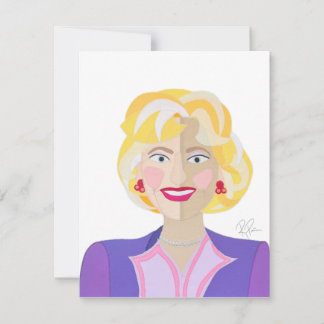 Cartão de Agradecimento Rose Flat