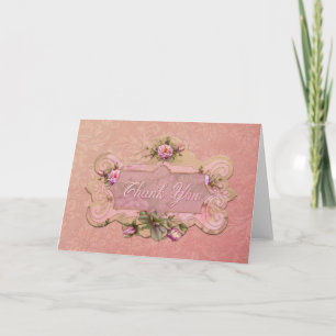 Cartão de agradecimento "Rose Pink" da Jaguarwoman