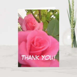 Cartão De Agradecimento Rose Thank You Card