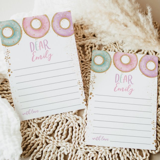 Cartão De Agradecimento Rosquinha Cresce Aniversário Hora da Cápsula Mensa (Criador carregado)