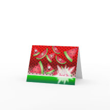 Rosto Divertido Melancia - Obrigado