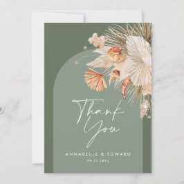 Cartão De Agradecimento Roteiro elegante obrigado de casamento que você fa