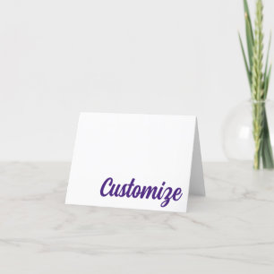 Cartão De Agradecimento Rouge de Baton PURPLE, Placa de Nota Personalizada
