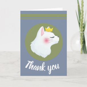 Cartão De Agradecimento Royal Cat