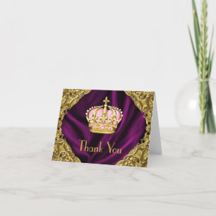 Cartão De Agradecimento Royal Princess Obrigado