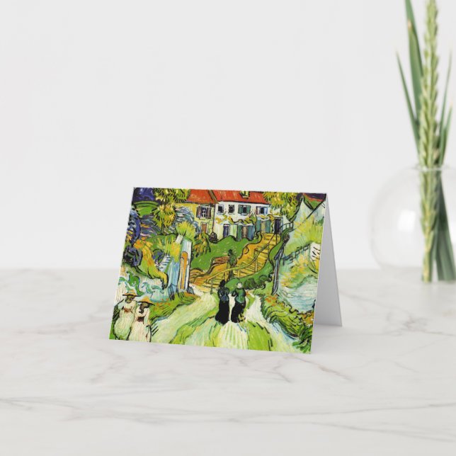 Cartão De Agradecimento Rua e etapas da vila (Frente)