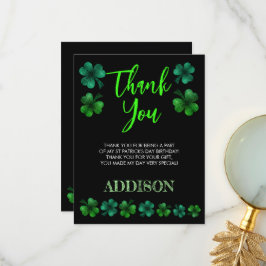 Cartão De Agradecimento Rua Patrick Day Birthday Permite que o partido faç