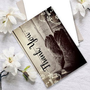 Cartão De Agradecimento Russo Cowboy Boots Western Floral Obrigado