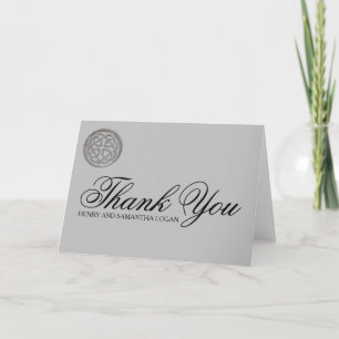 Cartão De Agradecimento Rustic Celtic Knot Personalized Thank You Note