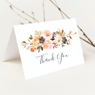 Cartão De Agradecimento Rustic Earth Florals Thank You Card