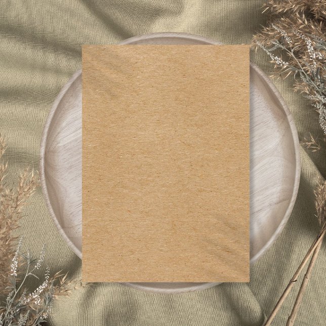 Cartão De Agradecimento Rustic Kraft Simple Na moda Boho (Rustic Kraft Simple Stylish Boho Thank You Card
)