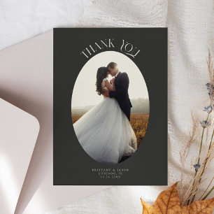 Cartão De Agradecimento Rustic Obrigado Oval Frame Charcarbonet Foto De Ca