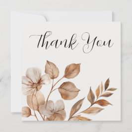 Cartão De Agradecimento Rustic Romance Wedding Thank You Cards