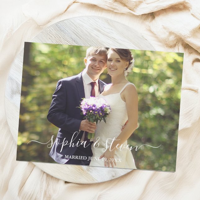 Cartão De Agradecimento Rutic Wedding with Orange Flowers (Criador carregado)