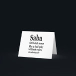 Cartão De Agradecimento Saba Hebrew Vovô Definição Judaica Hanukkah Gif<br><div class="desc">Saba Funny Hanukkah - Camisa de Definição</div>