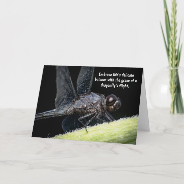 Cartão De Agradecimento "Sabedoria das Alas - O Conto da Dragonfly" (Frente)