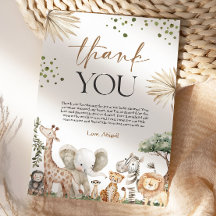 Safari Animals Gender Neutral Baby Shower