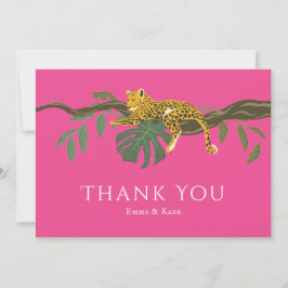 Cartão De Agradecimento Safari Wedgle Cheetah Obrigado