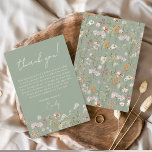 Cartão De Agradecimento Sage Green Wildflower Chá de panela<br><div class="desc">Expresse a sua gratidão com o nosso Cartões de agradecimentos de Chá de panela Wildflower. Esta carta maravilhosamente desenhada captura a essência do charme da natureza, apresentando flores silvestres vibrantes contra um pano de fundo quente de terracota. As delicadas flores silvestres simbolizam a beleza e a singularidade de cada momento...</div>