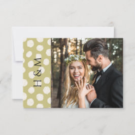 Cartão De Agradecimento Sage Verde Boho Foto Casamento Obrigado