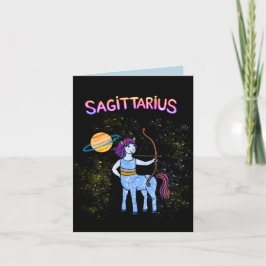 Cartão De Agradecimento Sagittarius aniversário Zodiac
