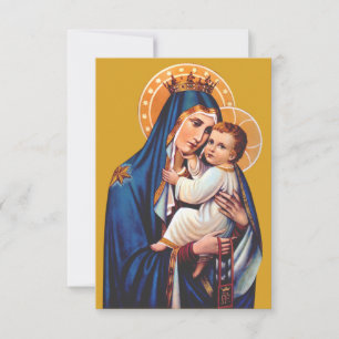 Cartão De Agradecimento Sagrado Coração de Nossa Senhora do Monte Carmelo