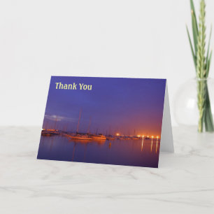Cartão De Agradecimento sailboats Thank You Note