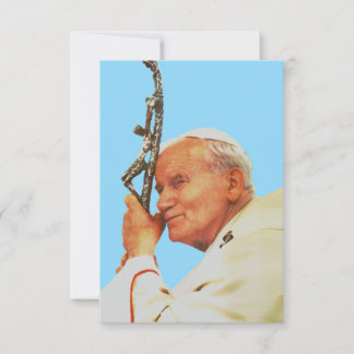 Cartão De Agradecimento Saint John Paul II Witness to Hope Holy Card