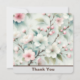 Cartão De Agradecimento Sakura Personalizada