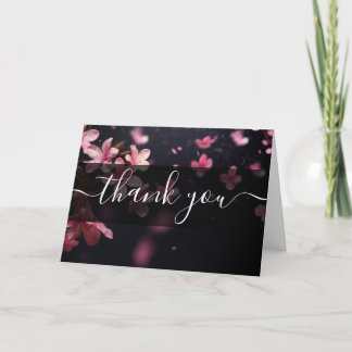 Cartão De Agradecimento Sakura Personalizada Obrigado