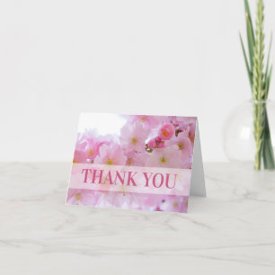 Cartão De Agradecimento Sakura Rosa