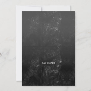 Cartão De Agradecimento Sangue e Sombra Artística Monocromática