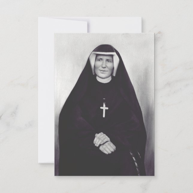 Cartão De Agradecimento Santa Faustina Kowalska (Frente)