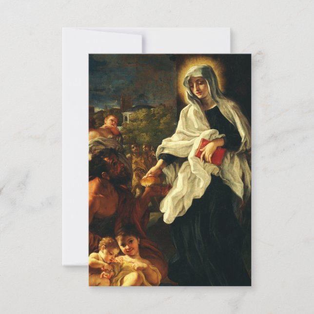 Cartão De Agradecimento Santa Francisca de Roma (Frente)