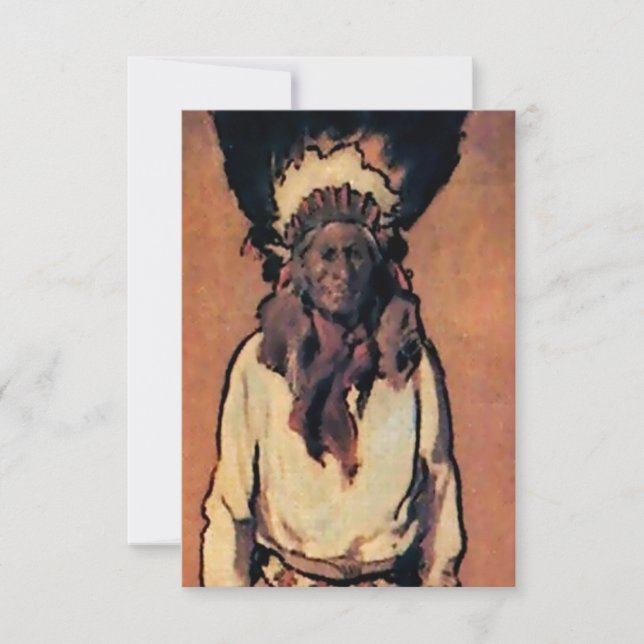 Cartão De Agradecimento "Santiago" Arte Ocidental de Gerald Cassidy (Frente)