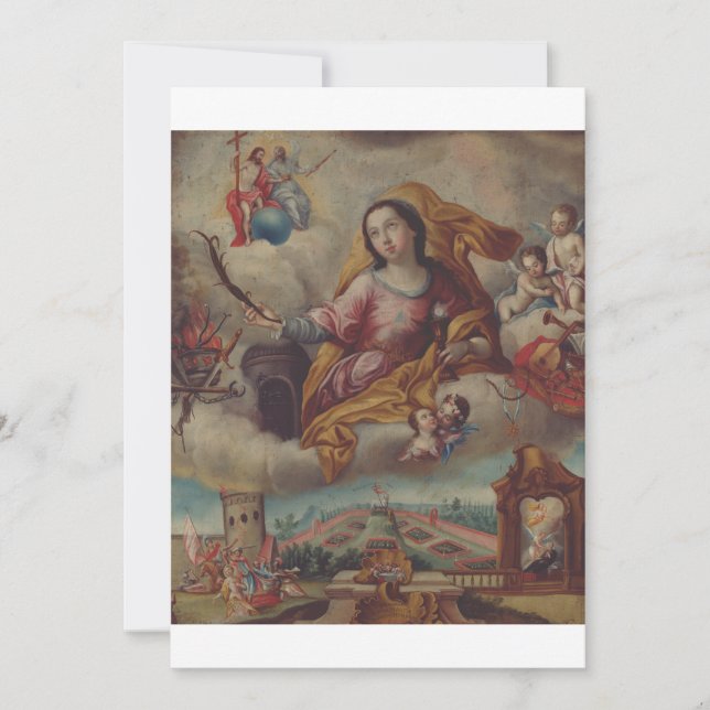 Cartão De Agradecimento Santo Barbara Virgin e mártir (Frente)