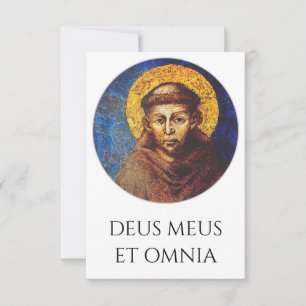 Cartão De Agradecimento Santo Carta de São Francisco de Assis Pater Nost