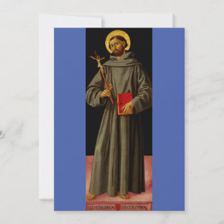 Cartão De Agradecimento São Francisco de Assis por Antoniazzo Romano