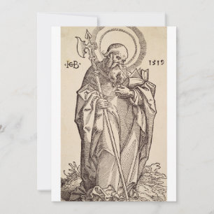Cartão De Agradecimento São Mateus o Evangelista - Reprodução de Arte Fina