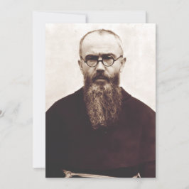 Cartão De Agradecimento São Maximiliano Kolbe padre católico polonês