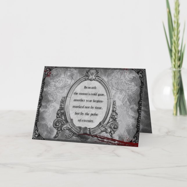 Cartão De Agradecimento Saudações eternas (Frente)